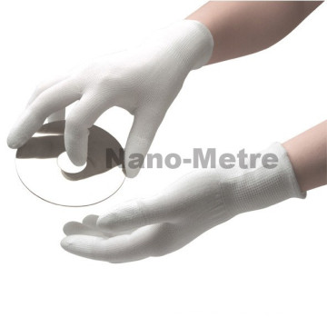 NMSAFETY 13G White PU beschichtete Handfläche Fit Sicherheitsarbeit PU Finger Handschuhe